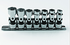 Proto® 3/8" Drive 7 Piece Metric Universal Socket Set - 12 Point - Strong Tooling