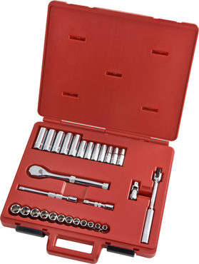 Proto® 3/8" Drive 29 Piece Metric Socket, Combination Set - 6 Point - Strong Tooling