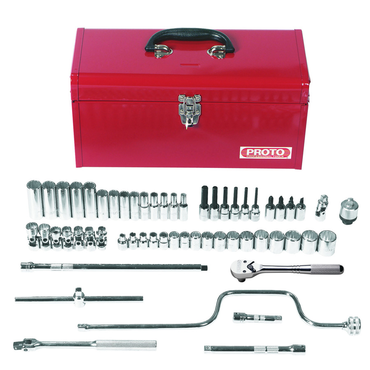 Proto® 3/8" Drive 57 Piece Metric Socket Set - 12 Point - Strong Tooling