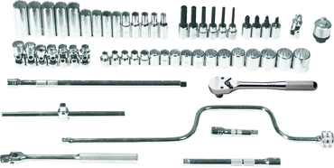 Proto® 3/8" Drive 57 Piece Metric Socket Set - 12 Point - Tools Only - Strong Tooling