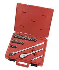 Proto® 1/2" Drive 18 Piece Socket Set - 12 Point - Strong Tooling