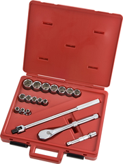 Proto® 1/2" Drive 18 Piece Socket Set - 6 Point - Strong Tooling