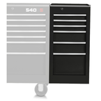 Proto® 440SS Side Cabinet - 6 Drawer, Black - Strong Tooling