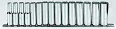 Proto® 1/2" Drive 15 Piece Metric Deep Socket Set - 12 Point - Strong Tooling