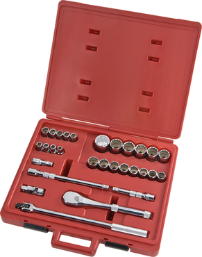 Proto® 1/2" Drive 29 Piece Metric Socket Set - 12 Point - Strong Tooling