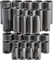 Proto® 1/2" Drive 30 Piece Impact Socket Set - Strong Tooling