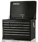 Proto® 440SS 27" Top Chest with Drop Front - 12 Drawer, Black - Strong Tooling