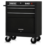 Proto® 440SS 27" Roller Cabinet - 3 Drawer, Black - Strong Tooling