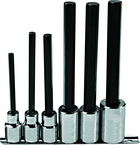 Proto® 1/2" Drive 6 Piece Extra Long Hex Bit Set - Strong Tooling