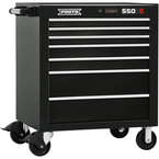 Proto® 550S 34" Roller Cabinet - 7 Drawer, Gloss Black - Strong Tooling