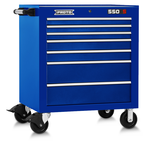 Proto® 550S 34" Roller Cabinet - 7 Drawer, Gloss Blue - Strong Tooling