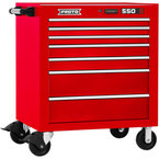 Proto® 550S 34" Roller Cabinet - 7 Drawer, Gloss Red - Strong Tooling