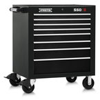 Proto® 550S 34" Roller Cabinet - 8 Drawer, Gloss Black - Strong Tooling