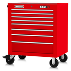 Proto® 550S 34" Roller Cabinet - 8 Drawer, Gloss Red - Strong Tooling
