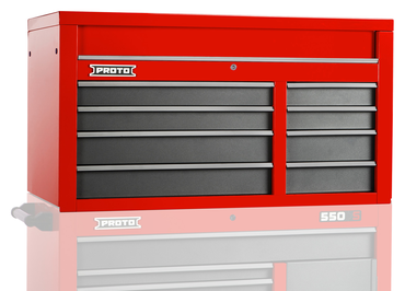 Proto® 550S 50" Top Chest - 8 Drawer, Gloss Red - Strong Tooling