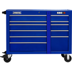 Proto® 550S 50" Workstation - 10 Drawer, Gloss Blue - Strong Tooling