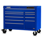 Proto® 550E 50" Front Facing Power Workstation w/ USB - 10 Drawer, Gloss Blue - Strong Tooling