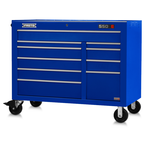 Proto® 550E 50" Power Workstation - 10 Drawer, Gloss Blue - Strong Tooling