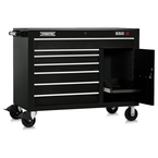 Proto® 550S 50" Workstation - 7 Drawer & 1 Shelf, Gloss Black - Strong Tooling