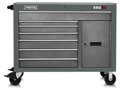 Proto® 550S 50" Workstation - 7 Drawer & 1 Shelf, Dual Gray - Strong Tooling