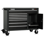 Proto® 550S 50" Workstation - 8 Drawer & 1 Shelf, Gloss Black - Strong Tooling
