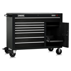Proto® 550S 50" Workstation - 8 Drawer & 2 Shelves, Gloss Black - Strong Tooling