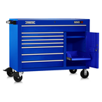 Proto® 550S 50" Workstation - 8 Drawer & 2 Shelves, Gloss Blue - Strong Tooling