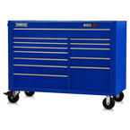 Proto® 550S 57" Workstation - 13 Drawer, Gloss Blue - Strong Tooling