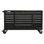 Proto® 550E 67" Power Workstation - 18 Drawer, Gloss Black - Strong Tooling