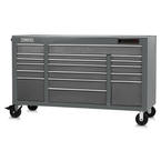 Proto® 550E 67" Front Facing Power Workstation w/ USB - 18 Drawer, Dual Gray - Strong Tooling