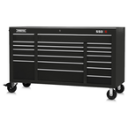 Proto® 550S 67" Workstation - 20 Drawer, Gloss Black - Strong Tooling