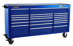 Proto® 550S 78" Workstation - 20 Drawer, Gloss Blue - Strong Tooling