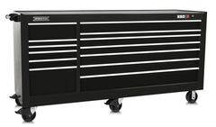 Proto® 550S 88" Workstation - 13 Drawer, Gloss Black - Strong Tooling