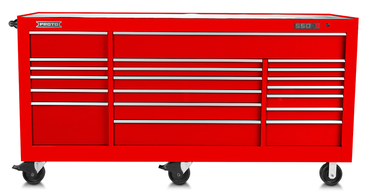 Proto® 550S 88" Workstation - 18 Drawer, Gloss Red - Strong Tooling