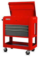 Proto® Heavy Duty Utility Cart- 3 Drawer Red - Strong Tooling