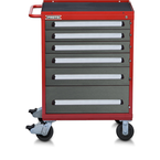 Proto® 560S 30" Roller Cabinet- 6 Drawer- Safety Red & Gray - Strong Tooling