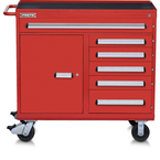 Proto® 560S 45" Workstation- 6 Drawer & 1 Shelf- Gloss Red - Strong Tooling