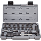 Proto® 91 Piece Multibit Set with Ratcheting Screwdriver and T-Handle - Strong Tooling