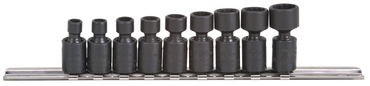 Proto® 1/4" Drive 9 Piece Metric Universal Impact Socket Set - 12 Point - Strong Tooling