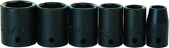 Proto® 1/4" Drive 6 Piece Impact Socket Set - 6 Point - Strong Tooling