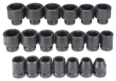 Proto® 3/4" Drive 20 Piece Impact Socket Set - 6 Point - Strong Tooling