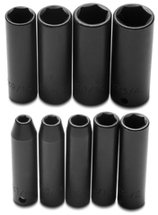 Proto® 3/8" Drive 9 Piece Deep Impact Socket Set - 6 Point - Strong Tooling