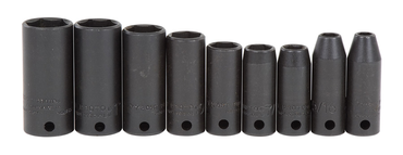 Proto® 3/8" Drive 9 Piece Thin Wall Deep Impact Socket Set - 6 Point - Strong Tooling