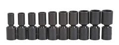 Proto® 3/8" Drive 10 Piece Deep Metric Universal Impact Socket Set - 6 Point - Strong Tooling