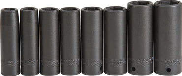 Proto® 1/2" Drive 8 Piece Deep Impact Socket Set - 6 Point - Strong Tooling