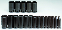 Proto® 1/2" Drive 19 Piece Deep Impact Socket Set - 6 Point - Strong Tooling