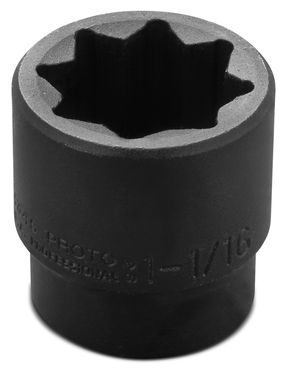 Proto® 1/2" Drive Impact Socket 1-1/16" - 8 Point - Strong Tooling