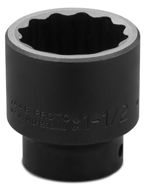 Proto® 1/2" Drive Impact Socket 1-1/2" - 12 Point - Strong Tooling