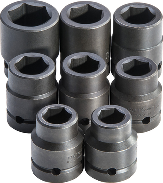 Proto® 1" Drive 8 Piece Impact Socket Set - 6 Point - Strong Tooling