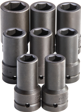 Proto® 1" Drive 8 Piece Deep Impact Socket Set - 6 Point - Strong Tooling